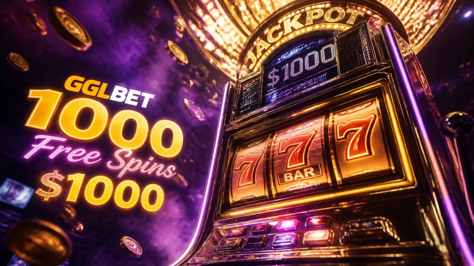 GGLBET Daily 188 Free Spins ($1000) — free spins promotion artwork