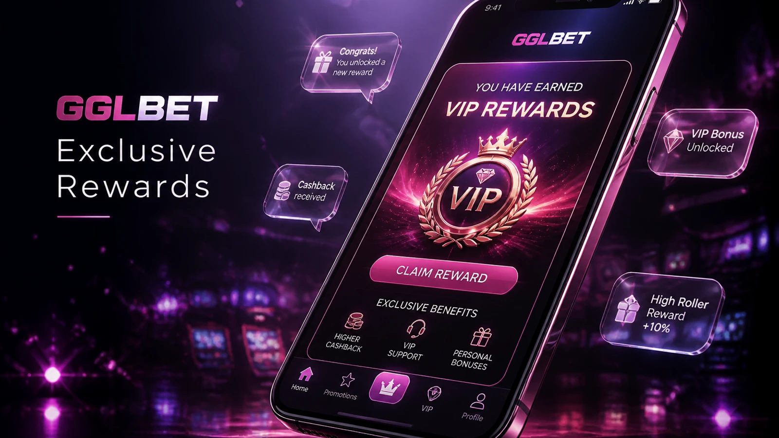GGLBET GGLBET Telegram Exclusive Rewards — telegram promotion artwork